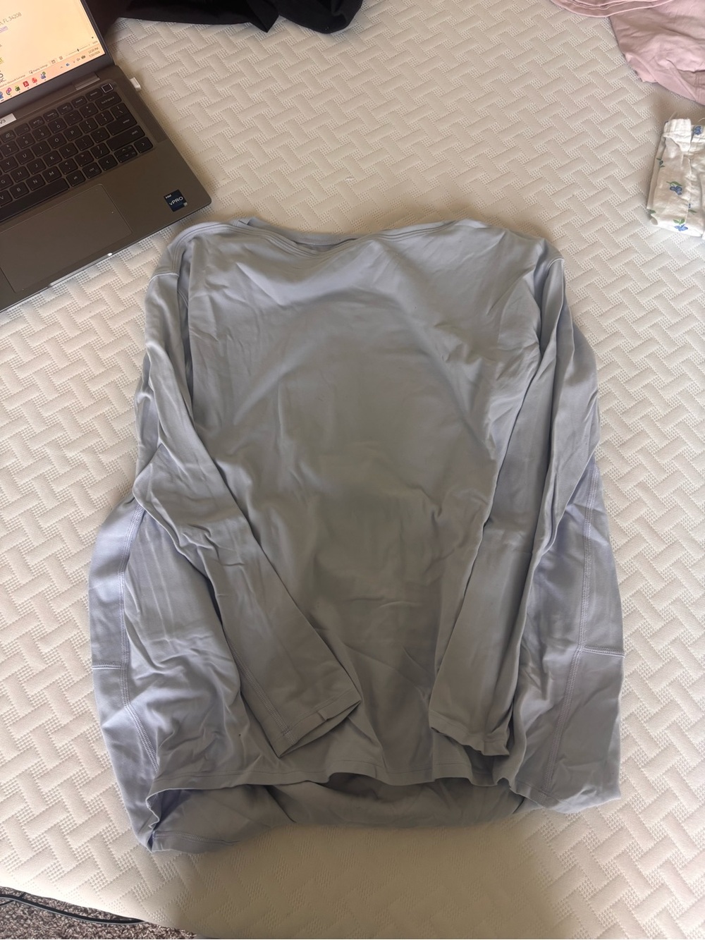 Lululemon Align Boat Neck Light Blue LS Top